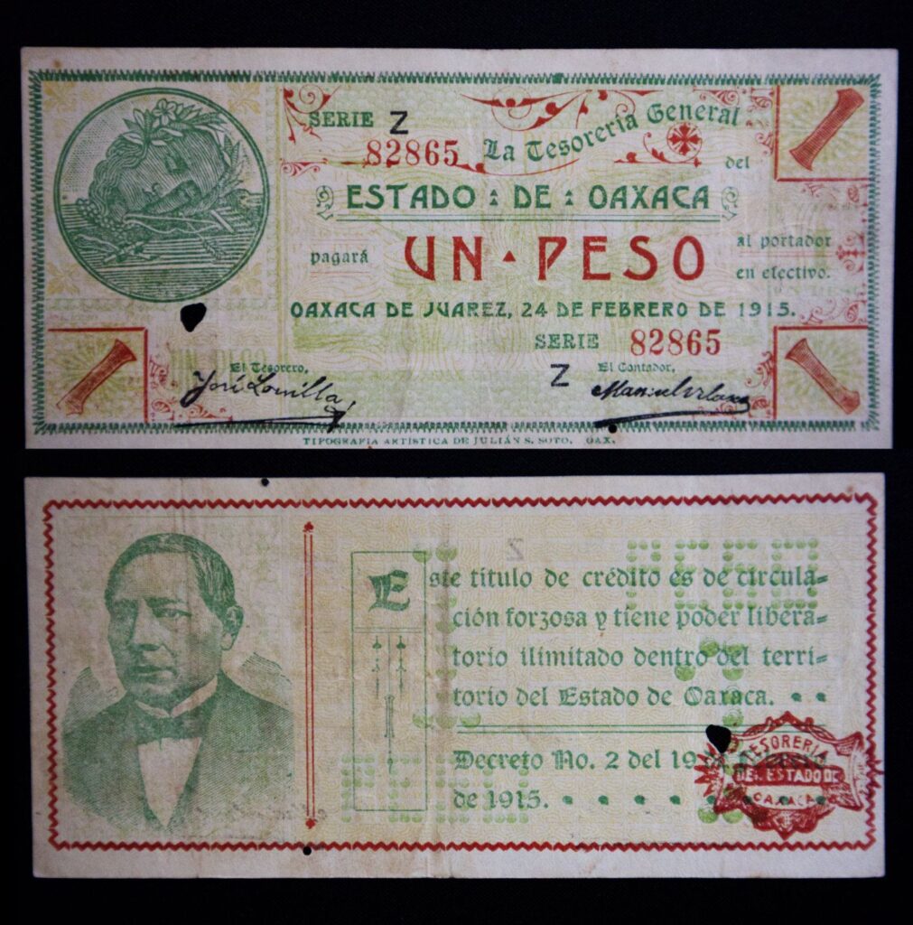 Billetes de la revolución mexicana