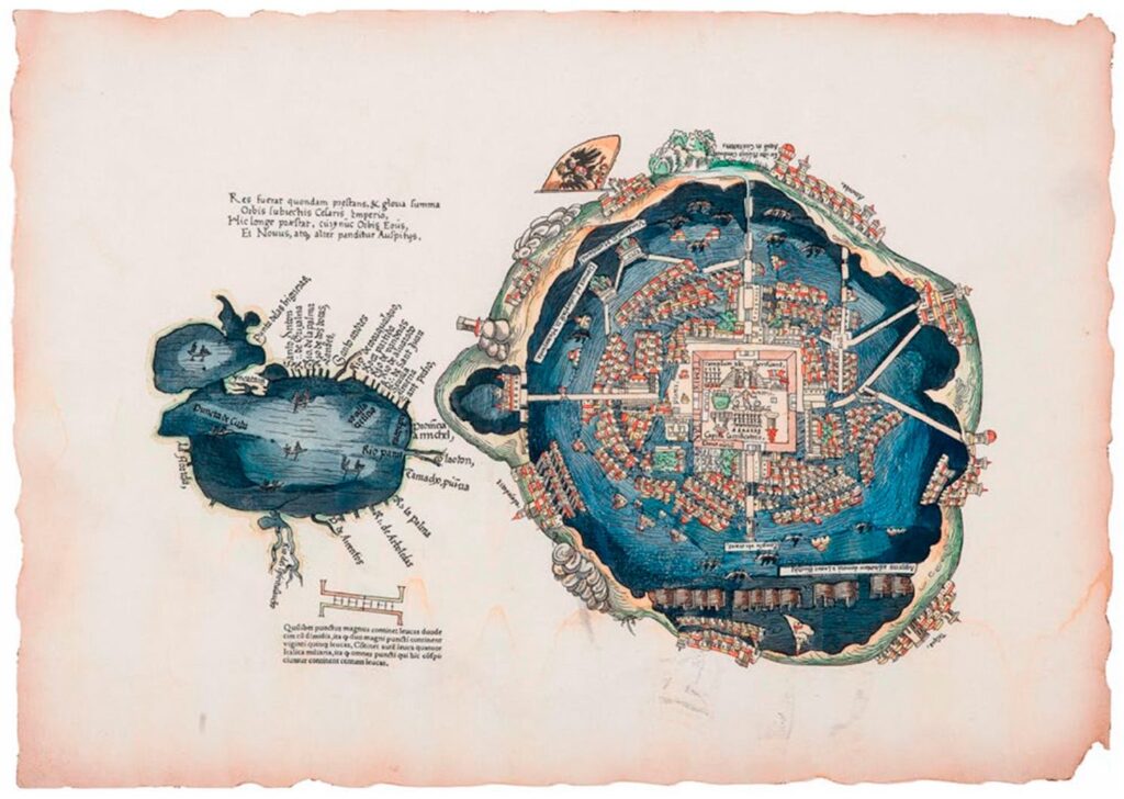 Mapa te Tenochtitlan lacustre